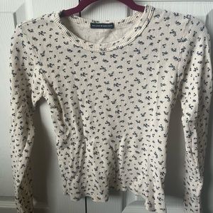Brandy Emery Floral Waffle Long Sleeve